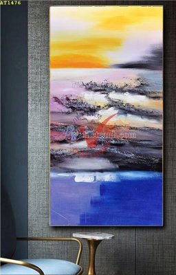 File gốc File tranh hiện đại Sơn Dầu AT1476 (chuẩn màu) cho in offset