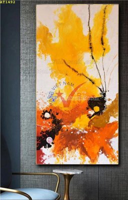 Download file gốc File tranh hiện đại Sơn Dầu AT1492 (in lụa) cao cấp