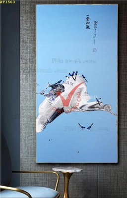 Ảnh gốc File tranh hiện đại Sơn Dầu AT1503 (độ nét cao) in mica