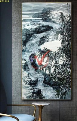 Download file gốc File tranh hiện đại Sơn Dầu AT1521 (in mica) 3D