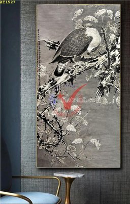 Download file File tranh hiện đại Sơn Dầu AT1527 (gốc) in mica ốp bếp