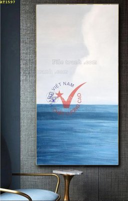 Tải file File tranh hiện đại Sơn Dầu AT1597 (PSD) cho in tranh 3D