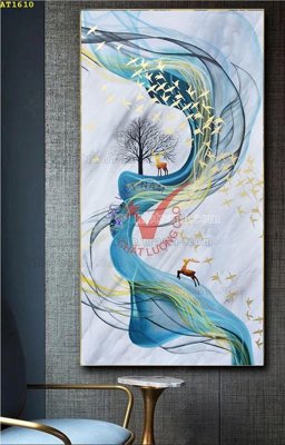 File PSD File tranh hiện đại Sơn Dầu AT1610 (nguyên bản) cho thiết kế