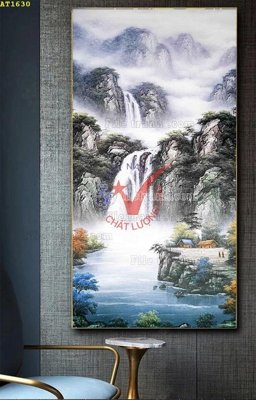 Download file File tranh hiện đại Sơn Dầu AT1630 (gốc) in mica bàn thờ