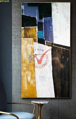 File gốc File tranh hiện đại Sơn Dầu AT1649 (AI/EPS) cho in ấn