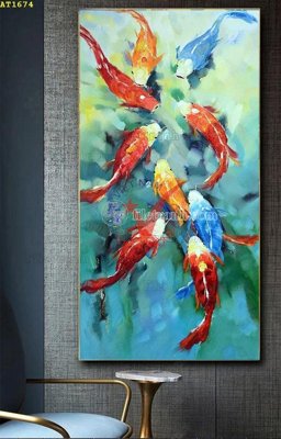 File PSD File tranh hiện đại Sơn Dầu AT1674 (gốc) cho in quảng cáo