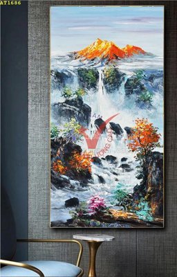 Download file gốc File tranh hiện đại Sơn Dầu AT1686 (in lụa) cao cấp