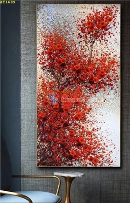 Hình ảnh file gốc in trần nhà File tranh hiện đại Sơn Dầu AT1689