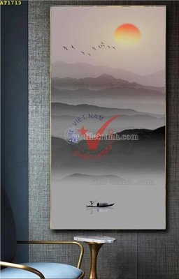 File gốc File tranh hiện đại Sơn Dầu AT1713 (trang trí) cho phòng khách