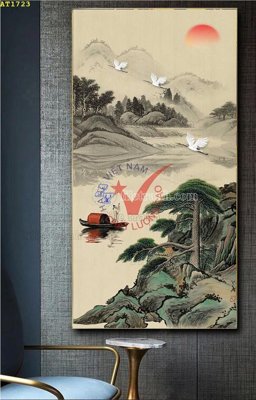 File gốc File tranh hiện đại Sơn Dầu AT1723 (dành cho trang trí nội thất)