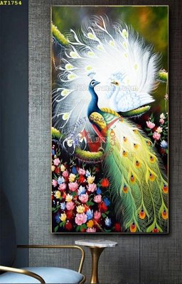 File ảnh File tranh hiện đại Sơn Dầu AT1754 (gốc) in standee