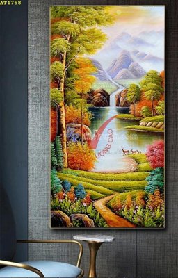 File PSD File tranh hiện đại Sơn Dầu AT1758 (gốc) tách lớp chi tiết