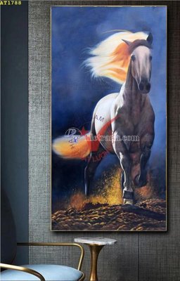 File ảnh File tranh hiện đại Sơn Dầu AT1788 (gốc) in biển hiệu