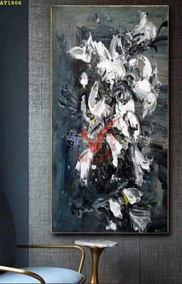 File gốc File tranh hiện đại Sơn Dầu AT1806 (in lụa) tranh thuận buồm