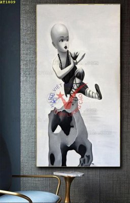 Tệp tin gốc File tranh hiện đại Sơn Dầu AT1809 (dùng cho in ấn) chuyên nghiệp