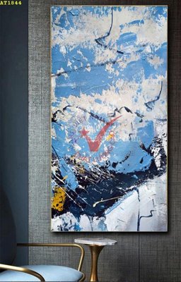 Download file File tranh hiện đại Sơn Dầu AT1844 (gốc) in mica cao cấp