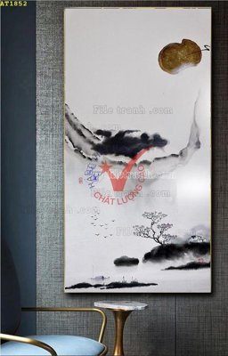 File in lụa File tranh hiện đại Sơn Dầu AT1852 (chất lượng cao) File tranh hiện đại Sơn Dầu AT1852