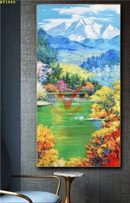 Download file tranh File tranh hiện đại Sơn Dầu AT1860 (file gốc PSD)