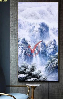 Download file ảnh gốc File tranh hiện đại Sơn Dầu AT1865 để in ấn