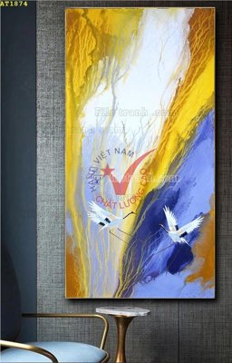 File in lụa File tranh hiện đại Sơn Dầu AT1874 (tân cổ điển) File tranh hiện đại Sơn Dầu AT1874