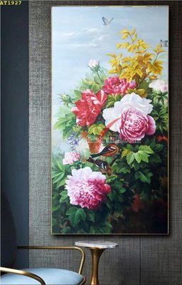 File in mica File tranh hiện đại Sơn Dầu AT1927 (ảnh gốc) đẹp