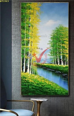 File gốc File tranh hiện đại Sơn Dầu AT1963 (phong cách) châu Âu