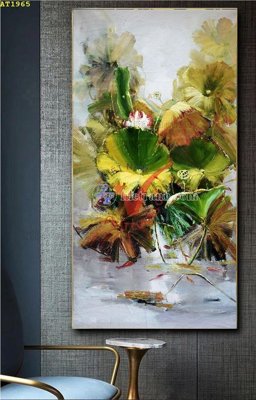 File tranh File tranh hiện đại Sơn Dầu AT1965 (bản gốc) treo phòng ăn