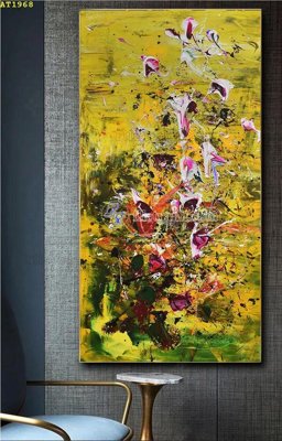 File gốc File tranh hiện đại Sơn Dầu AT1968 (phong cách) châu Âu