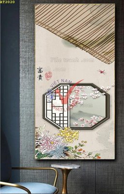 File in trần File tranh hiện đại Sơn Dầu AT2020 (bản gốc) hoa văn