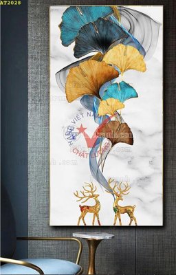 Download file tranh PSD File tranh hiện đại Sơn Dầu AT2028 để chỉnh sửa