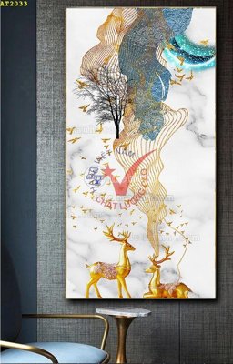 Tải file File tranh hiện đại Sơn Dầu AT2033 (PSD) cho in tranh kính