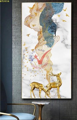 Tải file File tranh hiện đại Sơn Dầu AT2034 (gốc) làm tranh trang trí