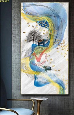 File tranh File tranh hiện đại Sơn Dầu AT2057 (gốc) chủ đề tĩnh vật