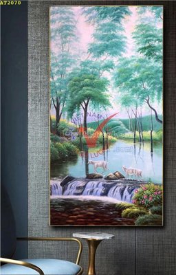 Ảnh gốc File tranh hiện đại Sơn Dầu AT2070 (siêu chi tiết) để in ấn