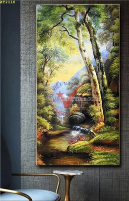 File in ấn File tranh hiện đại Sơn Dầu AT2110 (bản gốc) từ file gốc