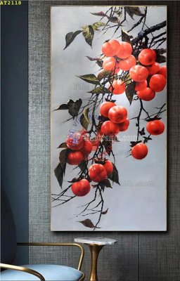 File tranh File tranh hiện đại Sơn Dầu AT2118 (file gốc) chủ đề phong thủy