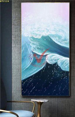 File in lụa File tranh hiện đại Sơn Dầu AT2124 (chất lượng cao) File tranh hiện đại Sơn Dầu AT2124