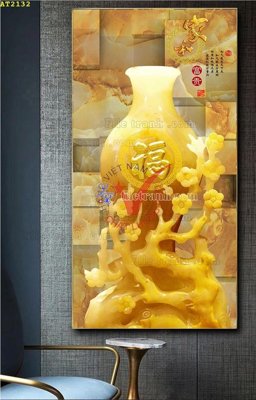 File ảnh File tranh hiện đại Sơn Dầu AT2132 (gốc) dùng in Pano