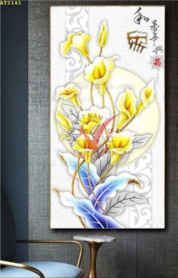 File ảnh File tranh hiện đại Sơn Dầu AT2141 (gốc) in decal dán tường