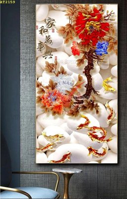 File tranh gốc PSD File tranh hiện đại Sơn Dầu AT2159 còn nguyên layer