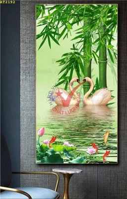 File tranh File tranh hiện đại Sơn Dầu AT2192 (bản gốc) in lụa dán tường