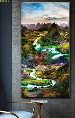 Tải file tranh File tranh hiện đại Sơn Dầu AT2231 (gốc) tại Filetranh.com