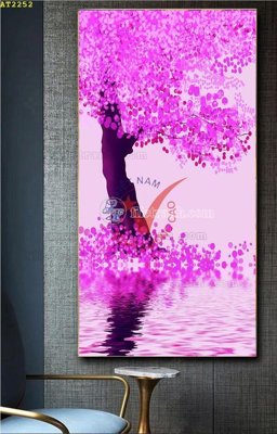 File in mica File tranh hiện đại Sơn Dầu AT2252 (ảnh gốc) đẹp