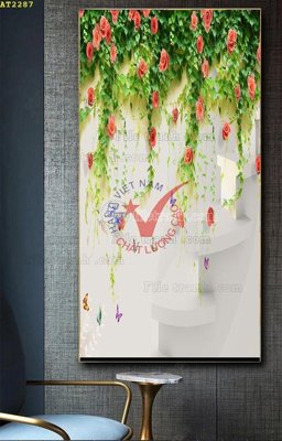 File gốc File tranh hiện đại Sơn Dầu AT2287 (trang trí) phòng trẻ em