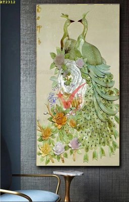 Download file gốc File tranh hiện đại Sơn Dầu AT2312 (in mica) trang trí