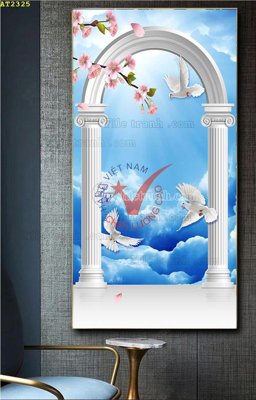 File gốc in ấn File tranh hiện đại Sơn Dầu AT2325 độ phân giải cao