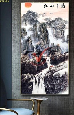 File in trần File tranh hiện đại Sơn Dầu AT2350 (bản gốc) trời sao