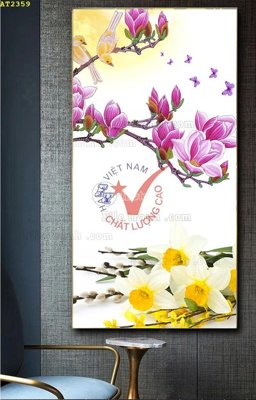 File gốc File tranh hiện đại Sơn Dầu AT2359 (in lụa) tranh thuận buồm