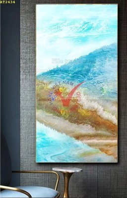 File tranh gốc File tranh hiện đại Sơn Dầu AT2434 (bản quyền) file PSD