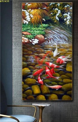 File tranh ảnh gốc File tranh hiện đại Sơn Dầu AT2435 dùng cho in khổ lớn